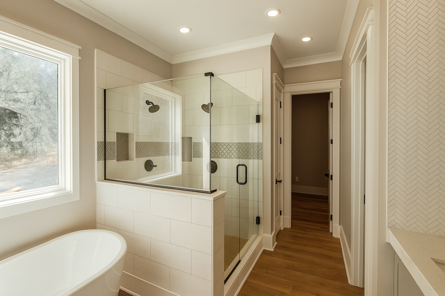 Luxury bathroom renovation inspiration for Polo Crossing Chelsea Alabama