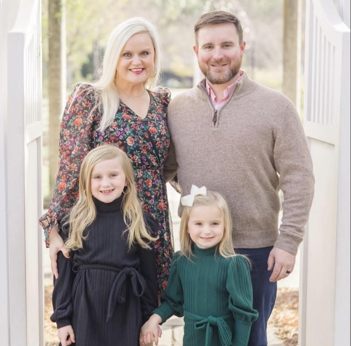 Zac with his family representing Riveroak Building Company